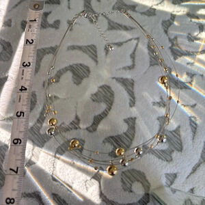 Lia Sophia Two Tone Gold and Silver Necklace